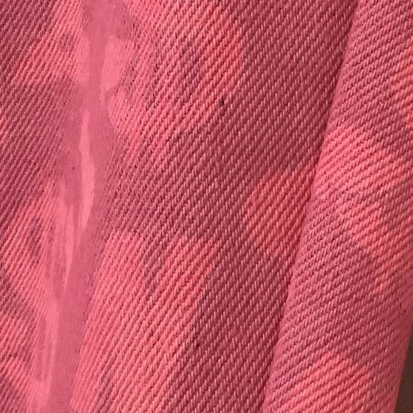 Namilia Pink Club Rave Festival McBling Monogram Denim Thong Pants Jeans XL - Picture 10 of 12